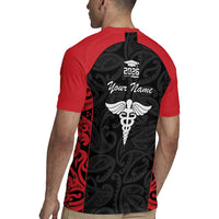 New Zealand Nurse RN 2026 Personalised Rugby Jersey Red Maori Pattern Cultural Pride LT9 - Polynesian Pride