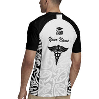 New Zealand Nurse RN 2026 Personalised Rugby Jersey White Maori Pattern Cultural Pride LT9 - Polynesian Pride