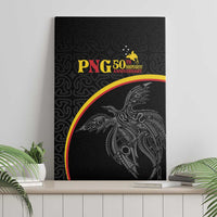 Papua New Guinea 50th Independence Day Canvas Wall Art Simple Oro Tapa Pattern LT9 - Polynesian Pride