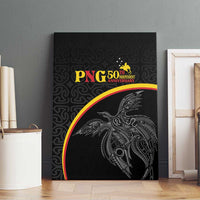 Papua New Guinea 50th Independence Day Canvas Wall Art Simple Oro Tapa Pattern LT9 - Polynesian Pride