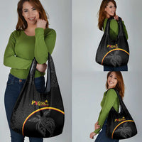 Papua New Guinea 50th Independence Day Grocery Bag Simple Oro Tapa Pattern LT9 - Polynesian Pride