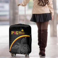 Papua New Guinea 50th Independence Day Luggage Cover Simple Oro Tapa Pattern - Polynesian Pride