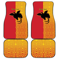 Papua New Guinea Oro Tapa Personalised Car Mats Simple Bird of Paradise Style LT9 - Polynesian Pride