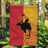 Papua New Guinea Oro Tapa Personalised Garden Flag Simple Bird of Paradise Style - Polynesian Pride