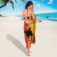 Papua New Guinea Oro Tapa Personalised Sarong Simple Bird of Paradise Style - Polynesian Pride