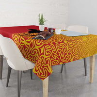 Papua New Guinea Oro Tapa Personalised Tablecloth Simple Bird of Paradise Style LT9 - Polynesian Pride