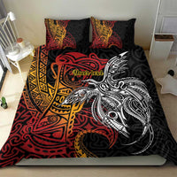 Papua New Guinea Sepik Personalised Bedding Set PNG Bird of Paradise Tattoo - Polynesian Pride
