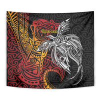 Papua New Guinea Sepik Personalised Tapestry PNG Bird of Paradise Tattoo - Polynesian Pride