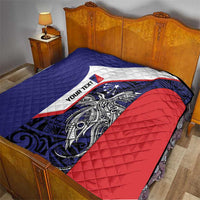 Personalised PNG Central Province Quilt Bird of Paradise Tattoo Flag Motif - Polynesian Pride