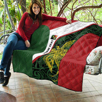 Personalised PNG Chimbu Province Quilt Bird of Paradise Tattoo Flag Motif - Polynesian Pride