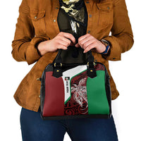 Personalised PNG East New Britain Province Shoulder Handbag Bird of Paradise Tattoo Flag Motif - Polynesian Pride