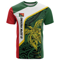 Personalised PNG East Sepik Province T Shirt Bird of Paradise Tattoo Flag Motif - Polynesian Pride