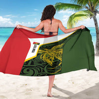 Personalised PNG Eastern Highlands Sarong Bird of Paradise Tattoo Flag Motif - Polynesian Pride