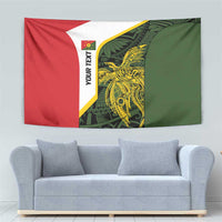 Personalised PNG Eastern Highlands Tapestry Bird of Paradise Tattoo Flag Motif - Polynesian Pride