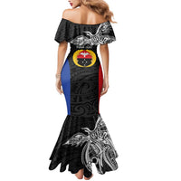 Personalised PNG Gulf Province Mermaid Dress Bird of Paradise Tattoo Flag Motif - Polynesian Pride