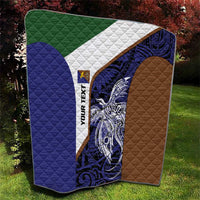 Personalised PNG Manus Province Quilt Bird of Paradise Tattoo Flag Motif - Polynesian Pride