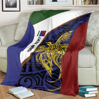 Personalised PNG Milne Bay Province Blanket Bird of Paradise Tattoo Flag Motif - Polynesian Pride