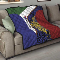 Personalised PNG Milne Bay Province Quilt Bird of Paradise Tattoo Flag Motif - Polynesian Pride