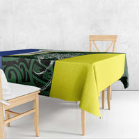 Personalised PNG Morobe Province Tablecloth Bird of Paradise Tattoo Flag Motif LT9 - Polynesian Pride