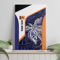 Personalised PNG New Ireland Canvas Wall Art Bird of Paradise Tattoo Flag Motif LT9 - Polynesian Pride