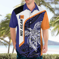 Personalised PNG New Ireland Hawaiian Shirt Bird of Paradise Tattoo Flag Motif LT9 - Polynesian Pride