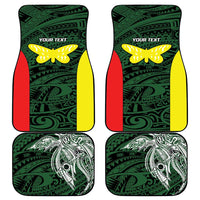 Personalised PNG Oro Province Car Mats Bird of Paradise Tattoo Flag Motif LT9 - Polynesian Pride