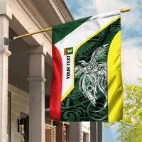 Personalised PNG Oro Province Garden Flag Bird of Paradise Tattoo Flag Motif - Polynesian Pride