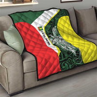 Personalised PNG Oro Province Quilt Bird of Paradise Tattoo Flag Motif - Polynesian Pride