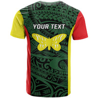 Personalised PNG Oro Province T Shirt Bird of Paradise Tattoo Flag Motif - Polynesian Pride