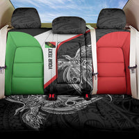 Personalised PNG Southern Highlands Province Back Car Seat Cover Bird of Paradise Tattoo Flag Motif - Polynesian Pride