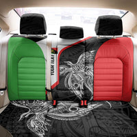 Personalised PNG Southern Highlands Province Back Car Seat Cover Bird of Paradise Tattoo Flag Motif - Polynesian Pride