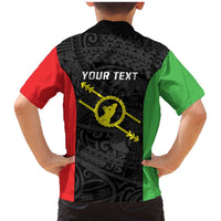 Personalised PNG Southern Highlands Province Family Matching Mermaid Dress and Hawaiian Shirt Bird of Paradise Tattoo Flag Motif LT9 - Polynesian Pride