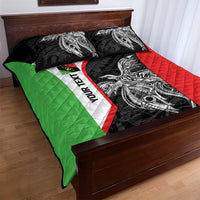 Personalised PNG Southern Highlands Province Quilt Bed Set Bird of Paradise Tattoo Flag Motif - Polynesian Pride