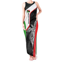 Personalised PNG Southern Highlands Province Tank Maxi Dress Bird of Paradise Tattoo Flag Motif - Polynesian Pride