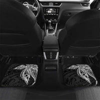 Personalised PNG Western Province Car Mats Bird of Paradise Tattoo Flag Motif LT9 Set 2pcs - Back Red - Polynesian Pride