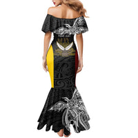 Personalised PNG Western Province Mermaid Dress Bird of Paradise Tattoo Flag Motif - Polynesian Pride