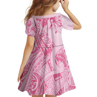 Pacific Girl and Butterfly Cancer Ribbon Personalised Family Matching Tank Maxi Dress and Hawaiian Shirt