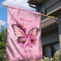 Faith Hope Love Butterfly Ribbon Personalised Garden Flag LT9 - Polynesian Pride