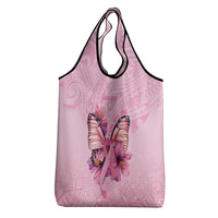 Faith Hope Love Butterfly Ribbon Personalised Grocery Bag LT9 - Polynesian Pride