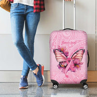 Faith Hope Love Butterfly Ribbon Personalised Luggage Cover LT9 - Polynesian Pride