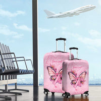 Faith Hope Love Butterfly Ribbon Personalised Luggage Cover LT9 - Polynesian Pride