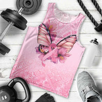 Faith Hope Love Butterfly Ribbon Personalised Men Tank Top LT9 - Polynesian Pride