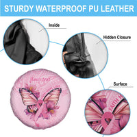 Faith Hope Love Butterfly Ribbon Personalised Spare Tire Cover LT9 - Polynesian Pride