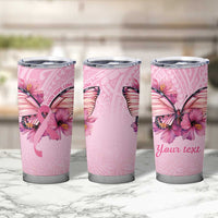 Faith Hope Love Butterfly Ribbon Personalised Tumbler Cup LT9 - Polynesian Pride