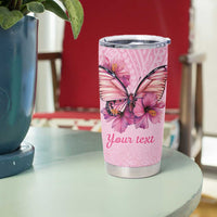 Faith Hope Love Butterfly Ribbon Personalised Tumbler Cup LT9 - Polynesian Pride