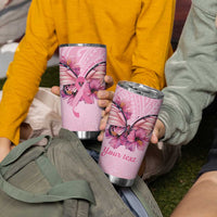 Faith Hope Love Butterfly Ribbon Personalised Tumbler Cup LT9 - Polynesian Pride