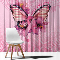 Faith Hope Love Butterfly Ribbon Personalised Window Curtain LT9 - Polynesian Pride