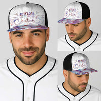 New Zealand Aotearoa Baseball Net Cap Pink Maori Papua Shell Indigenous LT9 - Polynesian Pride