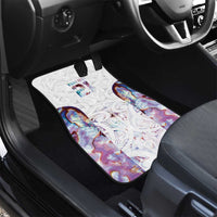 Custom New Zealand Aotearoa Car Mats Pink Maori Paua Shell Indigenous - Polynesian Pride