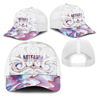 New Zealand Aotearoa Mesh Trucker Cap Pink Maori Papua Shell Indigenous LT9 - Polynesian Pride